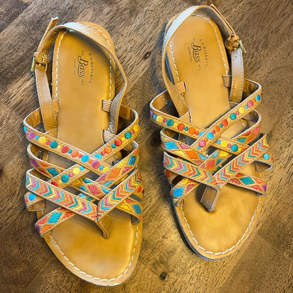 Cute bass brand women's‎ sandals size 7